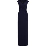 LAUREN RALPH LAUREN - Lange Jurk - Marineblauw - Polyester
