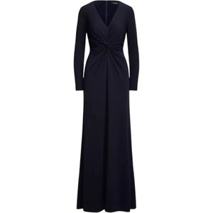 Ralph Lauren, Dames, Jurken, Blauw, Maat: 2XS Jersey,