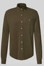 Polo Ralph Lauren - Recht Hemd - Olijfgroen - Katoen