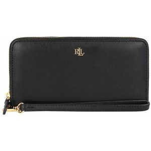 Lauren Ralph Lauren Wallet large Portemonnee Leer 19 cm black