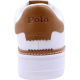 Polo Ralph Lauren sneakers wit met gele details effen leer