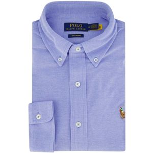 Polo Ralph Lauren - Overhemd - Blauw - Katoen - Normale Fit