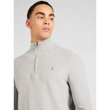 Polo Ralph Lauren - Mesh-Knit Quarter-Zip Jumper - Grijs - Katoen
