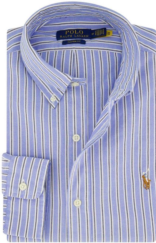 POLO Ralph Lauren Gestreept Regular Fit Overhemd Blue/White Multi