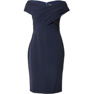 Lauren Ralph Lauren - Cocktailjurk - Marine - Knielengte - Aansluitende Pasvorm