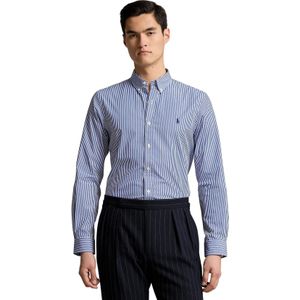 Polo Ralph Lauren overhemd custom fit blauw wit gestreept