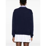 Polo Ralph Lauren - Geborduurde Sweater - Dames - Wit - Katoen