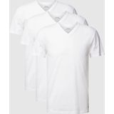 Polo Ralph Lauren - T-shirt - Wit - Set van 3 - V-hals - Katoen
