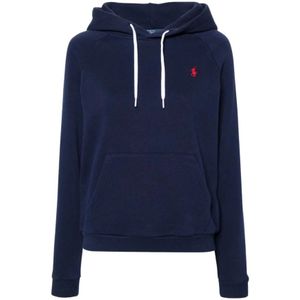 Polo Ralph Lauren - Sweatshirt - Navy/Rood - Capuchon - Lange Mouwen