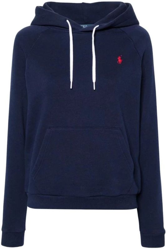 Polo Ralph Lauren - Sweatshirt - Navy/Rood - Capuchon - Lange Mouwen