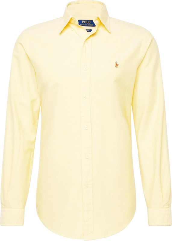Polo Ralph Lauren, Heren, Overhemden, Geel, Maat: L Katoen,
