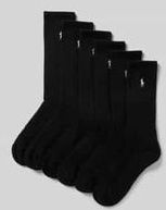 Polo Ralph Lauren - Set van 6 - Sokken - Zwart - Homewear - Katoen