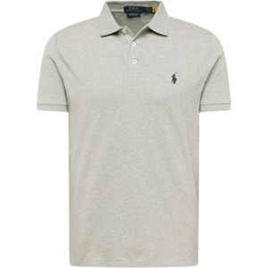 Polo Ralph Lauren - Shirt - Grijs - Katoen - Polokraag, Knoopsluiting, Normale Pasvorm