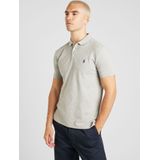 Polo Ralph Lauren - Shirt - Grijs - Katoen - Polokraag, Knoopsluiting, Normale Pasvorm