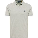 Polo Ralph Lauren - Shirt - Grijs - Katoen - Polokraag, Knoopsluiting, Normale Pasvorm