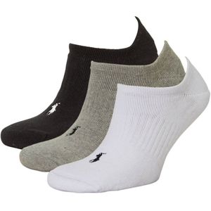 Polo Ralph Lauren - Sokken - Effen Wit Grijs Zwart - Katoen 6-Pack