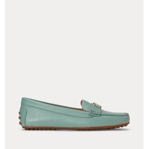 Loafers met ronde top in leer BARNSBURY LAUREN RALPH LAUREN. Leer materiaal. Maten 37. Blauw kleur