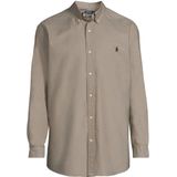 POLO Ralph Lauren - Zakelijk Overhemd - Taupe - Slim Fit - 100% Katoen
