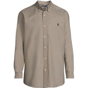 POLO Ralph Lauren - Zakelijk Overhemd - Taupe - Slim Fit - 100% Katoen