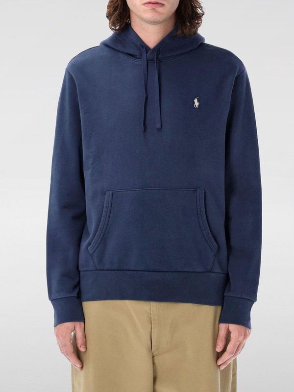 Polo Ralph Lauren - Loopback Katoenen Hoodie - Blauw - Heren