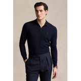 Polo Ralph Lauren - Trui - Marineblauw - Merinoswol - Knoopsluiting