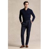 Polo Ralph Lauren - Trui - Marineblauw - Merinoswol - Knoopsluiting