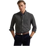 Overhemd - Mélange - Lange Mouw - Regular Fit - Katoen - Button-down Kraag