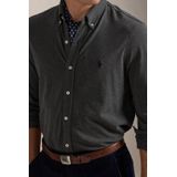 Overhemd - Mélange - Lange Mouw - Regular Fit - Katoen - Button-down Kraag