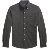 Overhemd - Mélange - Lange Mouw - Regular Fit - Katoen - Button-down Kraag