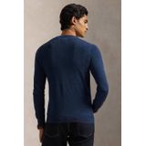 Polo Ralph Lauren - Slim-Fit Wasbare Wollen Trui - Blauw - Ronde Hals