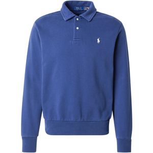 Sweatshirt - Effen - Polokraag - Lange Mouw - Normale Pasvorm