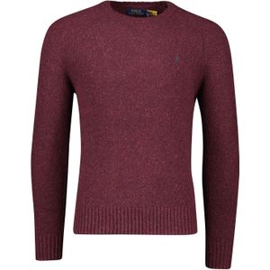 Polo Ralph Lauren - Gebreide Trui - Bordeaux - 70% Wol 20% Polyamide 10% Zijde