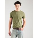 Polo Ralph Lauren - SSCNCMSLM2 - T-shirt - Navy / Olijfgroen