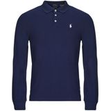 Ralph Lauren - Custom Slim Fit Stretch Mesh Polo Shirt - Blauw - Katoen