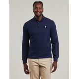 Ralph Lauren - Custom Slim Fit Stretch Mesh Polo Shirt - Blauw - Katoen