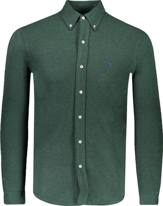 POLO RALPH LAUREN - Hemd - Groen - Katoen - Lange Mouwen