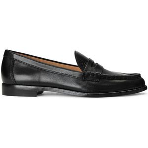 Klassieke loafers in leer WYNNIE LAUREN RALPH LAUREN. Leer materiaal. Maten 40. Zwart kleur