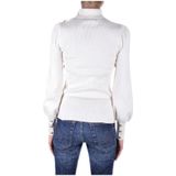 Ralph Lauren - Vesten - Beige - Trui met Opstaande Kraag en Knoopdetails