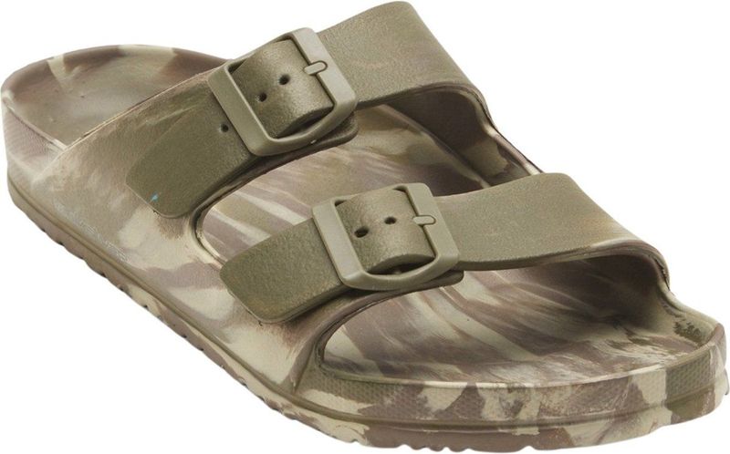 Sandalen - Groen - Bruin - Synthetisch Materiaal - Voorgevormd Voetbed