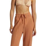 Billabong - Largo - Strandbroek - Oranje - Polyester en Katoenmix, Relaxed Fit, Taillekoord, Cropped Lengte