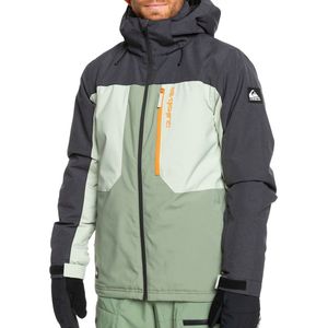 Quiksilver - Dawson - Skijas - Donkergrijs - Lichtgroen - Oranje