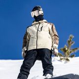 Quiksilver - Mission Block Jacket Twill - Ski Jas - Beige - Technisch