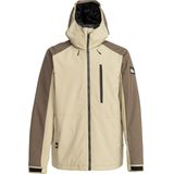 Quiksilver - Mission Block Jacket Twill - Ski Jas - Beige - Technisch