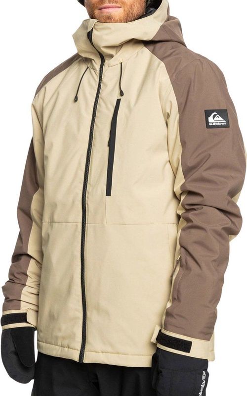 Quiksilver - Mission Block Jacket Twill - Ski Jas - Beige - Technisch