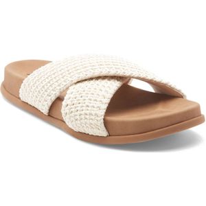 Roxy - Sandalen - Gehaakt Katoen - Gekruiste Bandjes - Gerecycled Synthetisch Leer