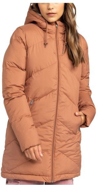 Roxy - Better Weather - Gewatteerde Jas - Bruin - Lange Pasvorm