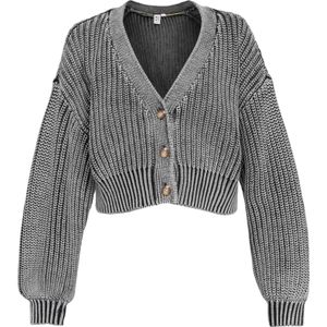 Roxy - Sundaze Washed - Vest - V-hals - Dames - Cropped Model - Lange Mouwen