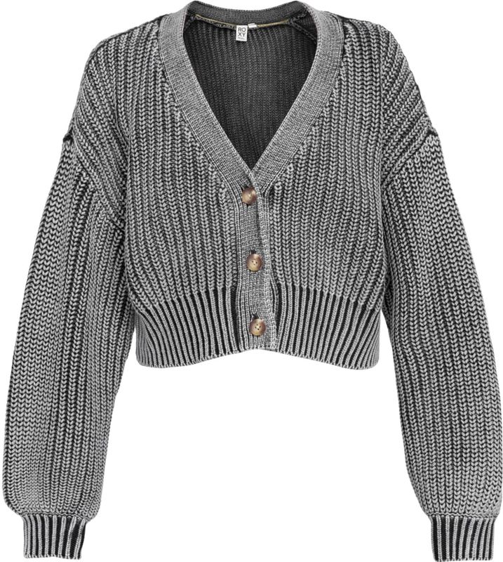 Roxy - Sundaze Washed - Vest - V-hals - Dames - Cropped Model - Lange Mouwen