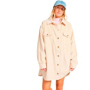 Billabong - Winter Ocean Shirt Dress - Jurk - Beige - 100% Katoen