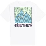 Element - Joint Texture - T-shirt - Wit - Korte Mouwen - Heren